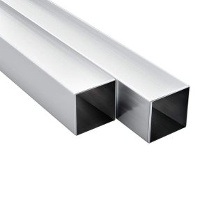China Metal Extruded Aluminum Rectangular Tubing Anodised Powder Painted on sale