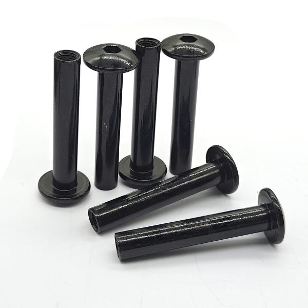 High Precision CNC Machining Automotive Parts 20x12 Customized Steel Components Black