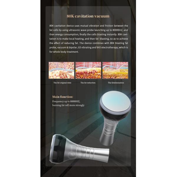 AS86 Portable 80K Cavitation Rf Vacuum Slimming Machine Body Shaping