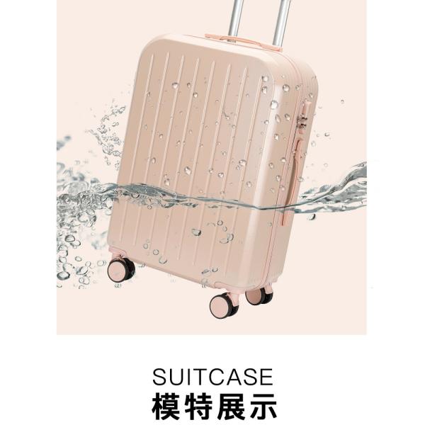 777 Pastel-Colored Suitcase with Multi-Directional Wheels Lightweight Pink Carry-On with Retractable Handle Combination Lock Travel Suitcase Trending