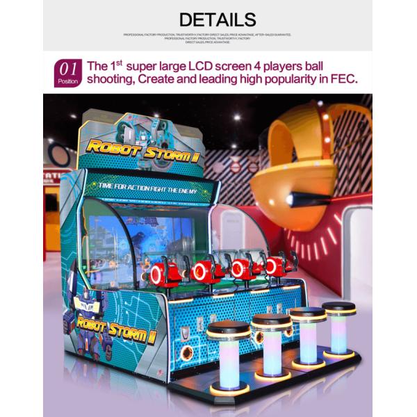 Robot Storm 2 - 4 Players Ball Game Ticket Redemption Arcade Game Machine