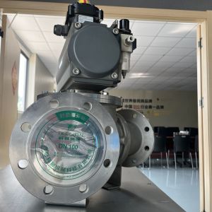 Stainless steel pneumatic conveying powder particle three-way ball valve