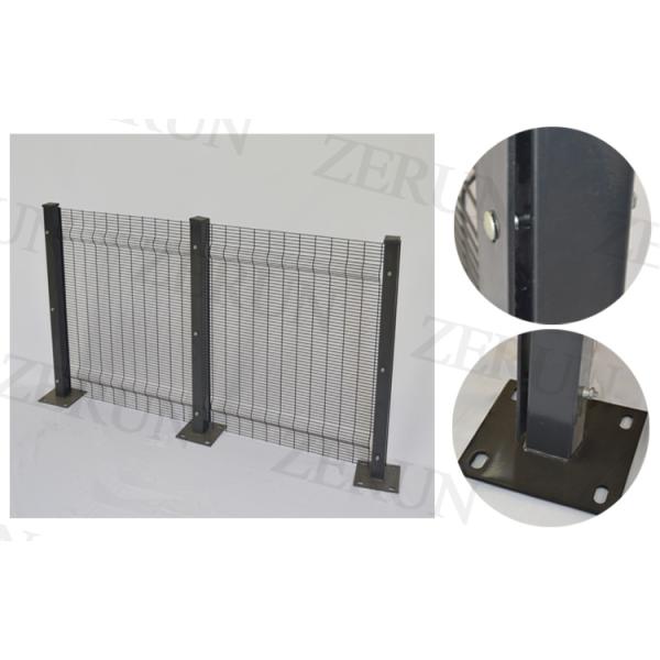 anti-climbing fence clearvu 358 security fence,low price invisible security pvc coated clearvu 358 fence