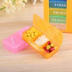 Buy cheap Rainbow Color Hospital Medical Supplies Plastic 21 Square Pill Box product