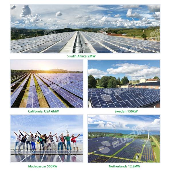 Bluesun De Tier 1 330 Wp 340 Watt 350w 400watt500w 550w for Solar Panel System