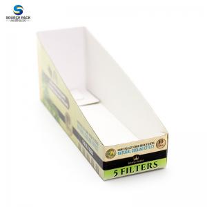 China White Cardboard Cigar Packaging Corrugated Paper Packaging Boxes Standing Display For Cigar Pre Roll on sale