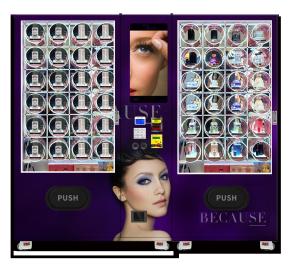 Buy cheap Heating Defogging Custom Vending Machines With Display Window Micron product