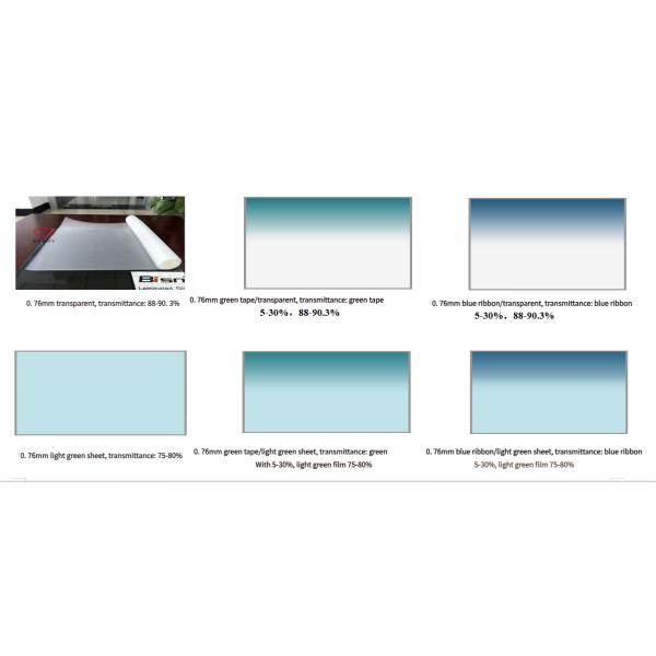 PVB Interlayer Film 0.38-2.28mm For Laminated Glass