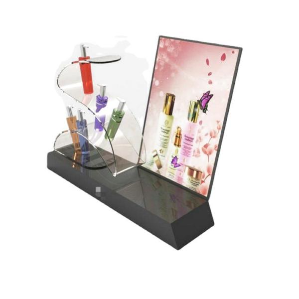 Acrylic Display for Cosmetic Shops Customizable Design Counter-Top Placement Material