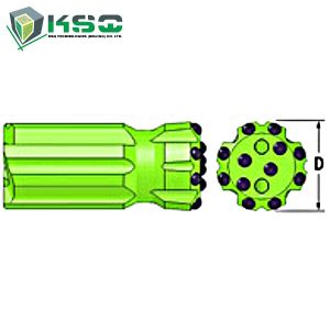 Tungsten Carbide Spherical Retractable Drill Bit R32 For Tunneling