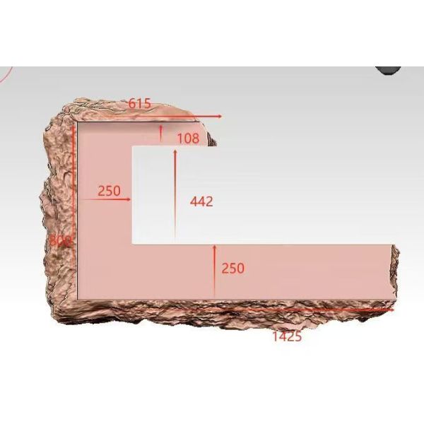 Epoxy Resin Dining Table - Water Ripple Pattern, Mid - century Modern Vibe, Ideal for Contemporary Home Office Decor