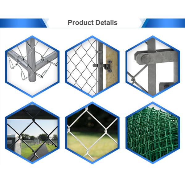 Customized Hexagonal Diamond Pvc Coated Cyclone Iron Wire Mesh Metal Netting Panel Galvanized Industry Chain Link Fence