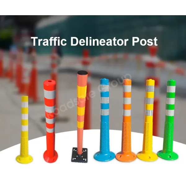 75cm Orange PU Flexible Warning Post with Reflective Tape Traffic Delineator Marker Post for Parking Lot No reviews yet