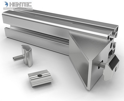 6063 Industrial Aluminium Profile System T Shaped Aluminum Extrusion Profiles