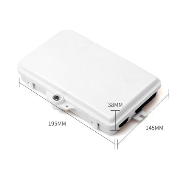 6 Cores Fiber Optic Distribuction Box White Case ABS For Outdoor Use