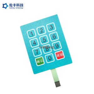 Buy cheap PET Polyester Flat Membrane Switch , Custom Tactile Membrane Keypad product