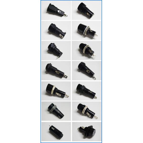 Nut Mounting Quick Connect 3AG 6.35x30mm Glass Fuse Holder R3-13 10A 250V