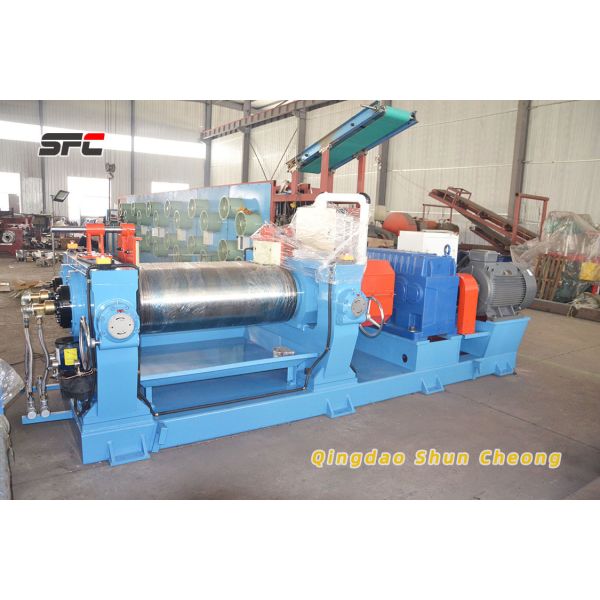 Two Roll Rubber Mixing Mill with Automatic Thin Oil Lubrication and Integrated Base Design - XK-160 Model