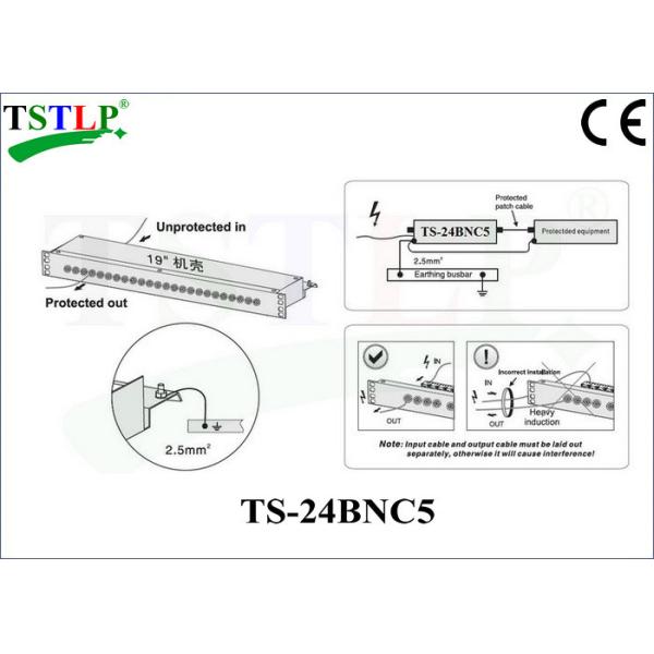 24 BNC Ports Cctv Surge Protection Devices For Surveillance Video Transmission