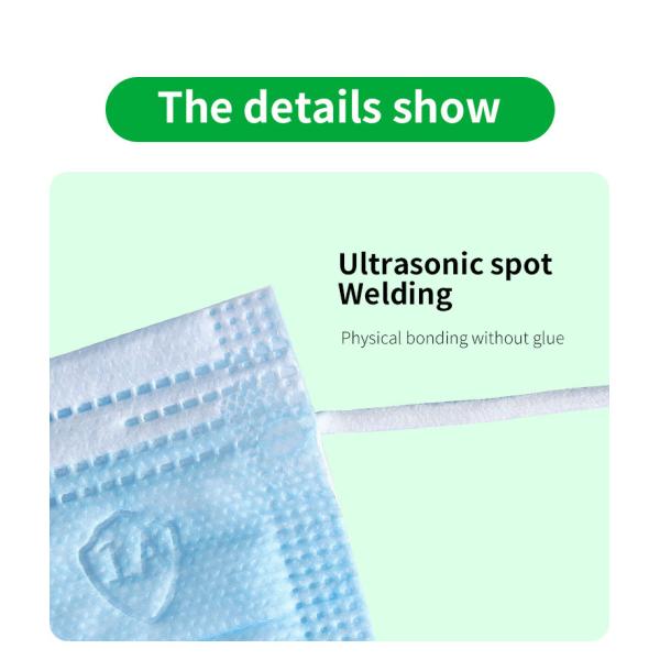 ASTM F2100 17.5*9.5cm Disposable Surgical Face Mask