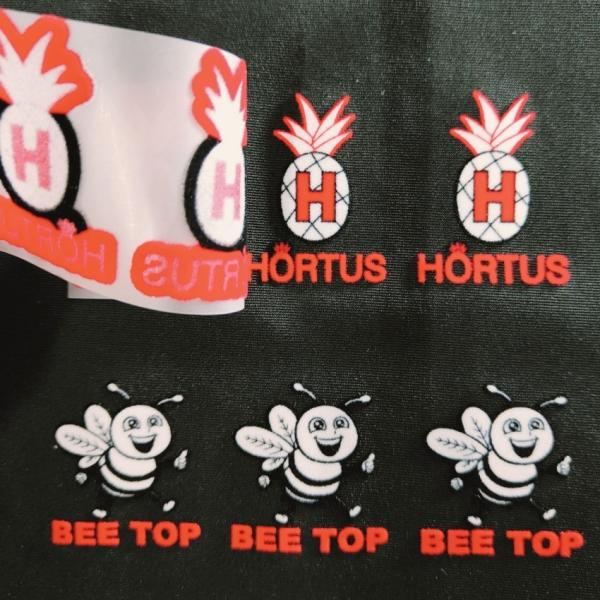 3D Printed Custom Flock Heat Transfers Soft Iron On Heat Transfer Stickers