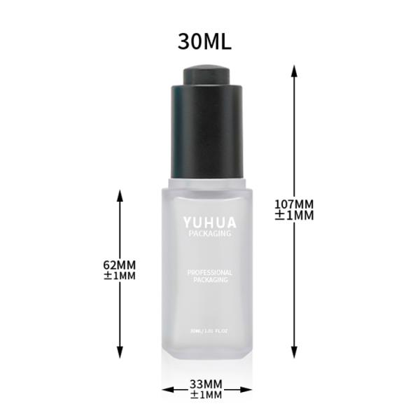 Empty Essential Oil Dropper Bottle Serum Packaging Plastic Bottle 30ml