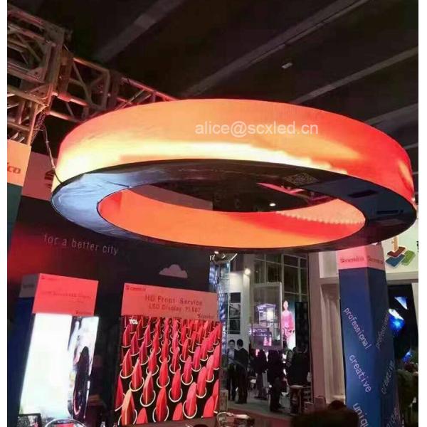 Indoor Round Column Flexible Curve Stage LED Display Screen P3 P3.9 Energy saving