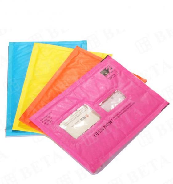 Kraft Padded Mailing Envelopes , Bubble Wrap Envelopes Custom Colored Windowd Style 2