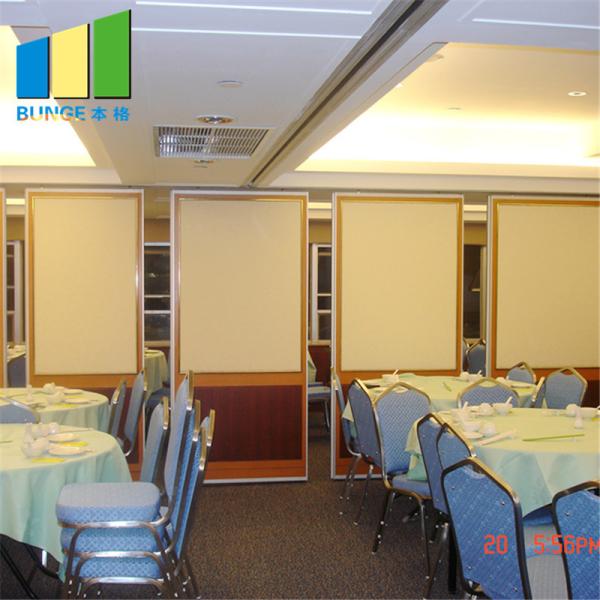 6000 mm Height Sliding Door Sound Proof Wall Room Partition For Restaurant