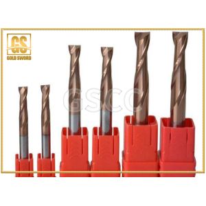 Buy cheap Flat Bottomed Carbide Milling Cutter , ISO9001 Two Edged End Mill Cutter product