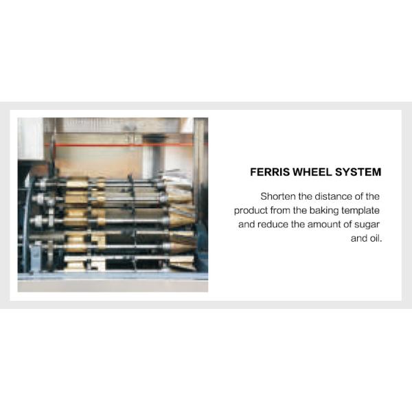 Automatic Egg Cone Production Equipment , 55 Pieces Of 320*240mm Baking , Template Wear-Resistant Cast. Iron Material