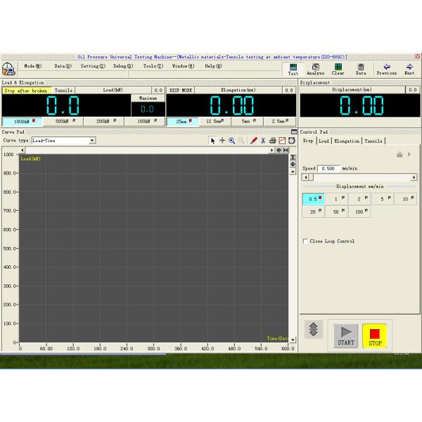 Computer Control Hydraulic Universal Testing Machine 6KN - 300KN Optional