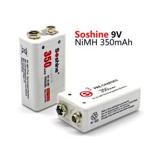 China Soshine 9V Ni-MH Rechargeable Battery: 350mAh 8.4V on sale