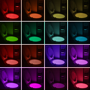 toilet night light led motion activated water-proof with UV sterilization