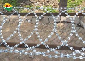 Buy cheap HUILONG Heavy Galvanized Razor Wire Fencing BTO 22 Flat Loop product