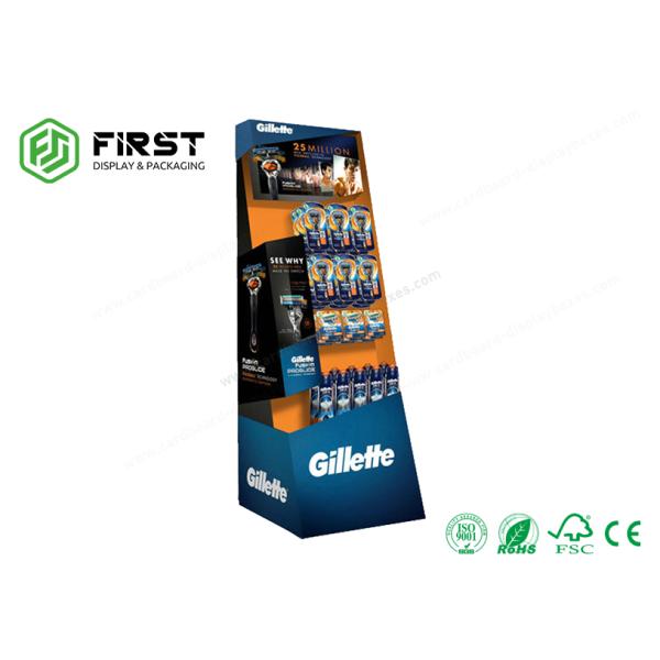 Glossy Lamination Custom Bespoke Corrugated POP Displays Paper Cardboard Hook Displays