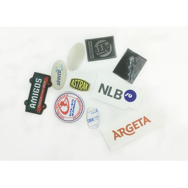 Brand Badges Soft PVC Patches Customized Shape For Clothing Hat Backpack