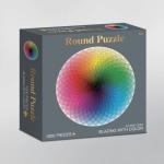 Customized 1000pcs Round Rainbow Puzzle Inspirational Jigsaw Puzzles