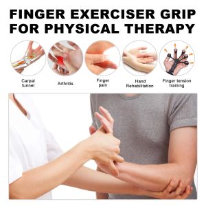 Grip Strength Trainer Finger Hand Strengthener 8 Resistant Level Exerciser