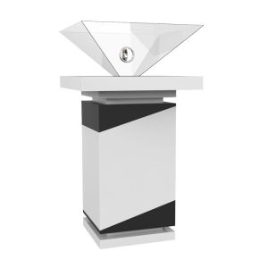 Buy cheap Android 3D Display System Inverted Triangle Pyramid Holographic Display product