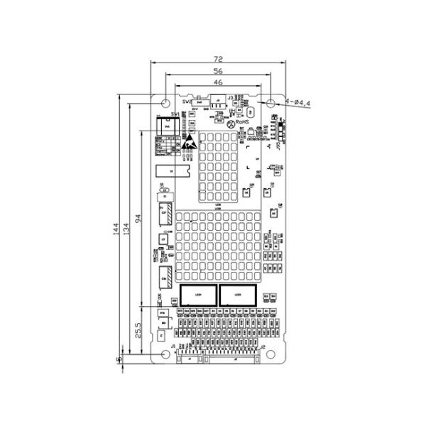 Parallel DC 24V 7 Segment LCD Display LOP COP Elevator Display Board Indicator