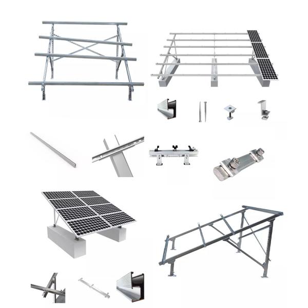 Ground Solar Mounting Bracket with Aluminum Alloy/Stainless Steel and High Snow Load