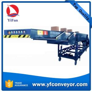 China Portable Motorized Belt Truck Unloading Telescopic Conveyor on sale