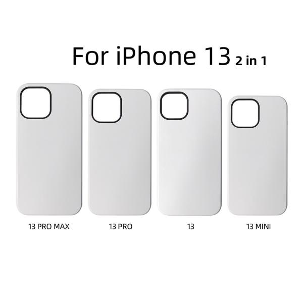 Sublimation Tough Iphone Case Blank 3d Sublimation Phone Cases 2 In 1 For IPhone 16 15 14 13 Pro Max