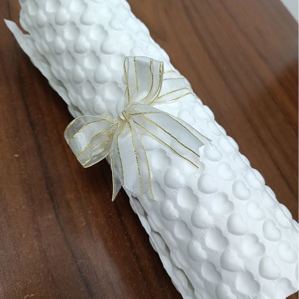 White Bubble Paper Roll 30cm X 10m 80GSM Kraft Bubble Wrap Roll Lightweight Packing