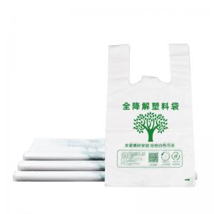 Buy cheap EPI Biodegradable Plastic Bags Cornstarch PE Shopping Bag Gravure Printing product