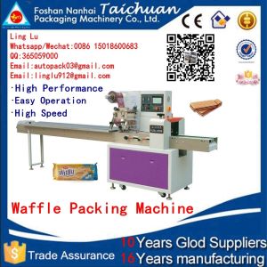 China flow horizontal packing machine for bread/toast on sale