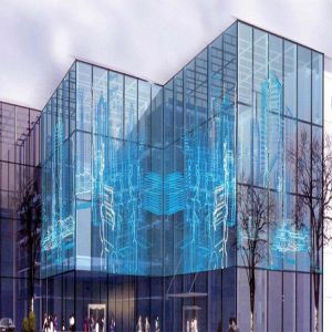 Holographic Invisible LED Transparent Screen 160°/140° Viewing Angle Hologram