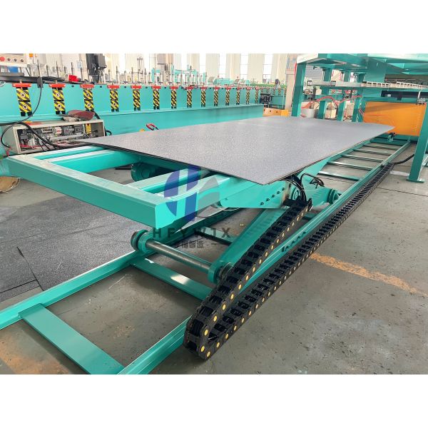 Leveling Cutting Shearing Machine With 15 Rows Top 16 Rows Bottom Rolls 7.5kW Servo Motor And PLC Control System
