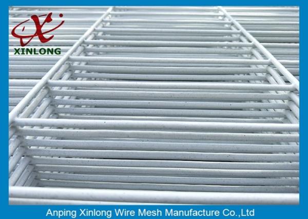 Quality White PVC Coated Welded Wire Mesh Fence RAL9010 Anti-Corrosion for sale
